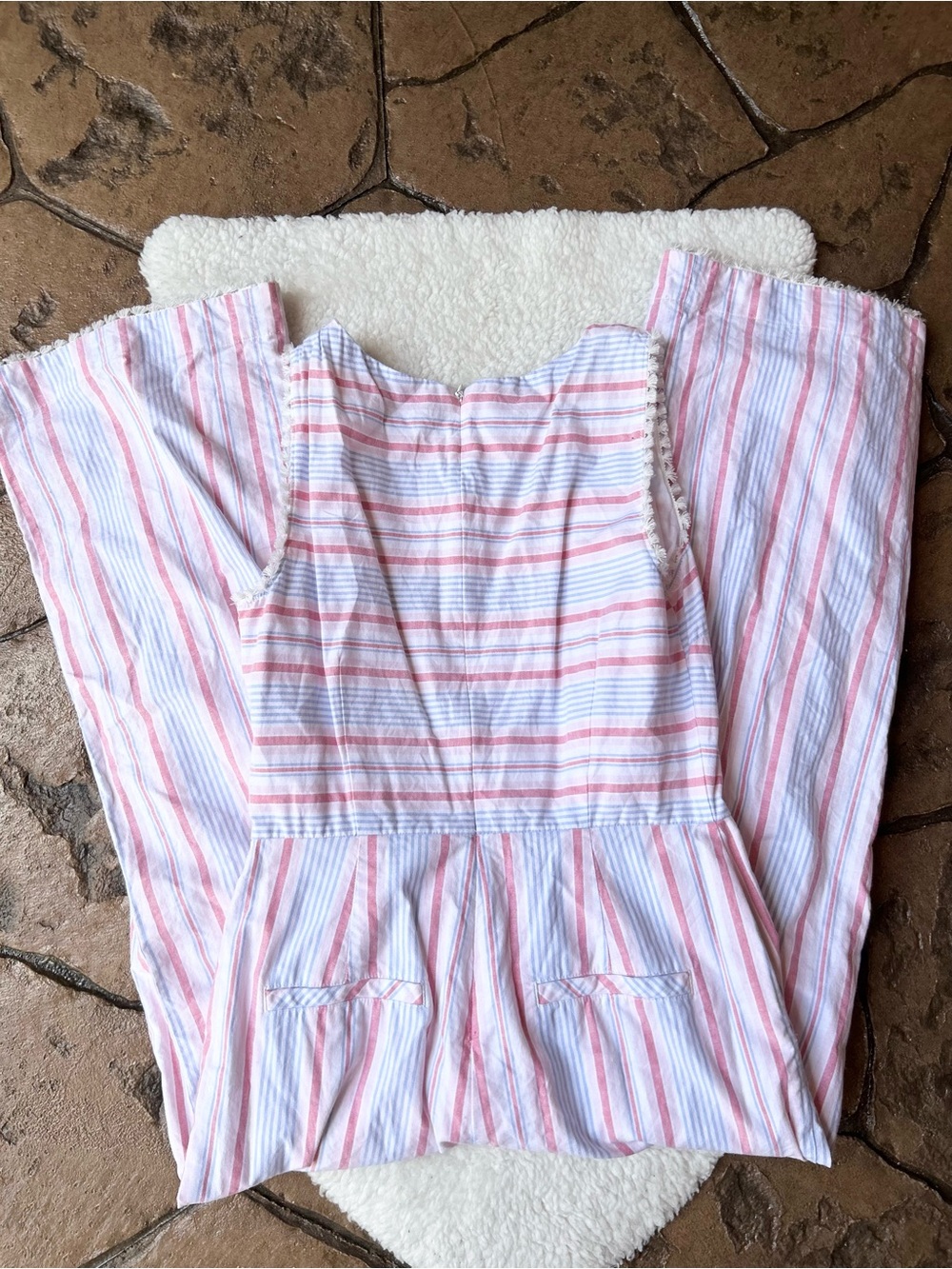Vineyard Vines Abacos Pastel Stripe TaseWhite Jumpsuit - Picture 6 of 8